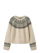LMTD Nlfneenla Ls Short Knit Beige