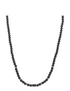 Edd. Beads Necklace 6Mm Svart
