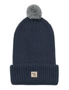 Wheat Beanie Habar Marinblå