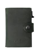 Edd. Rfid Leather/Alu Card Holder Grön