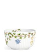 Kähler Hammershøi Christmas Skål Ø12 Cm Hvid M. Deko Multi/patterned