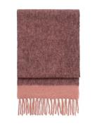 DAY ET Day Lux Wool Block Scarf Burgundy