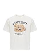 Kids Only Kogbillie Ss Loose Teddy Top Jrs Noos Vit