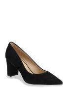 Lauren Ralph Lauren Lanette Suede Block-Heel Pump Svart