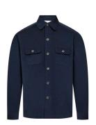 Bruun & Stengade Bs Onier Overshirt Shirt Marinblå