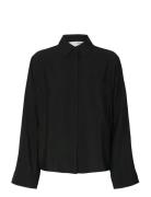 Selected Slfamara Ls Relaxed Shirt Noos Svart