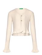 United Colors Of Benetton L/S Cardigan Kräm