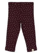 Petit Piao Legging Modal Heart Burgundy