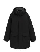 Tom Tailor Tech Hooded Parka Svart