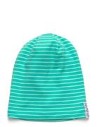 Geggamoja Topline Fleece Cap Green Stripe Grön