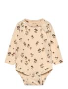 Petit Piao Body L/S Printed Beige