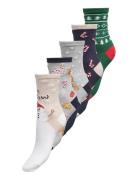 Kids Only Kogchristmas 5-Pack Socks In A Box Acc Grå