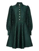 YAS Yasripple Ls Dress S. Noos Grön