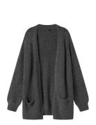 LMTD Nlfnava Ls Long Knit Cardigan Noos Grå