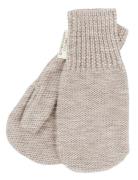 Copenhagen Colors Merino Wool Knitted Mittens Beige