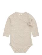 Copenhagen Colors Merino Ls Wrap Bodystocking Kräm