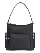 Calvin Klein Pocket Nylon Satchel Svart