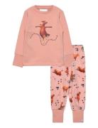 Geggamoja Mamma Mu Two Piece Pyjamas Blush Pink Rosa