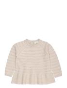Copenhagen Colors Meirno Hole Pattern Blouse W. Frill Kräm