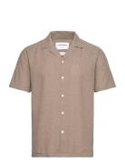 Lindbergh Casual Linen Blend Resort S/S Beige