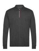 Tommy Hilfiger Ls Zip Interlock Reg Polo Grå