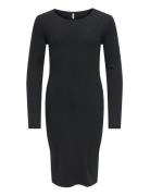 Kids Only Kogbelfast Life L/S Midi Dress Jrs Noos Svart