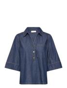 FREE/QUENT Blouse From Freequent Blå