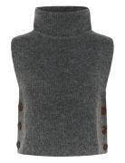 Cream Crstar Short Knit Slipover Grå