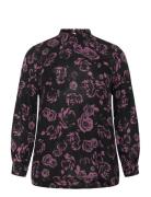 Kaffe Curve Kcami Ls Blouse Printed Svart