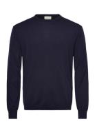 Calvin Klein Ls 100% Merino Crew 14Gg Marinblå