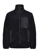 Tommy Hilfiger Teddy Fleece Zip Through Svart
