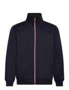 Tommy Hilfiger Global Stripe Zip Through Marinblå