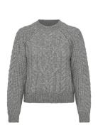 Vero Moda Vmjada Ls O-Neck Cable Pullover Grå
