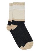 Mp Denmark Elisabeth Glitter Socks Svart