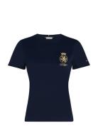 Tommy Hilfiger Gold Crest Reg Ss Tee Marinblå