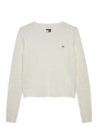Tommy Jeans Tjw Cable Essential Sweater Kräm