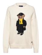 Polo Ralph Lauren Cotton Bear-Sweater-Pullover Kräm