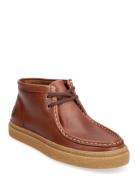 Fred Perry Dawson Mid Oil Pull Up Lthr Brun