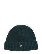 GANT Unisex. Shield Wool Beanie Grön