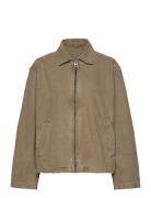 Weekday Washed Canvas Jacket Grön