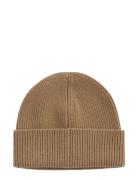 GANT Wool Ribbed Beanie Beige