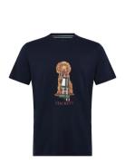 Hackett London Heritage Harry Tee Marinblå