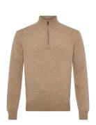Hackett London Lambswool Hzip Beige