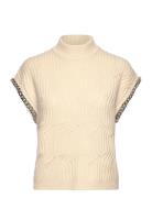 Dante6 Dante6-Meloe Sleeveless Chain Sweater Kräm
