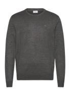 Lindbergh Melange Round Neck Knit Grå