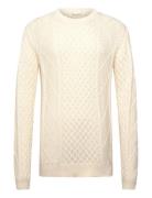 Knowledge Cotton Apparel Organic Cotton Cable Knit - Regener Kräm
