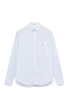 GANT Reg Classic Poplin Stripe Shirt Blå