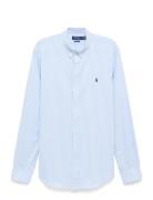 Polo Ralph Lauren Slim Fit Striped Stretch Poplin Shirt Blå