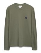 Calvin Klein Jeans Ls Waffle Badge Crewnk Tee Beige