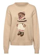 Polo Ralph Lauren Cotton Bear-Sweater-Pullover Beige